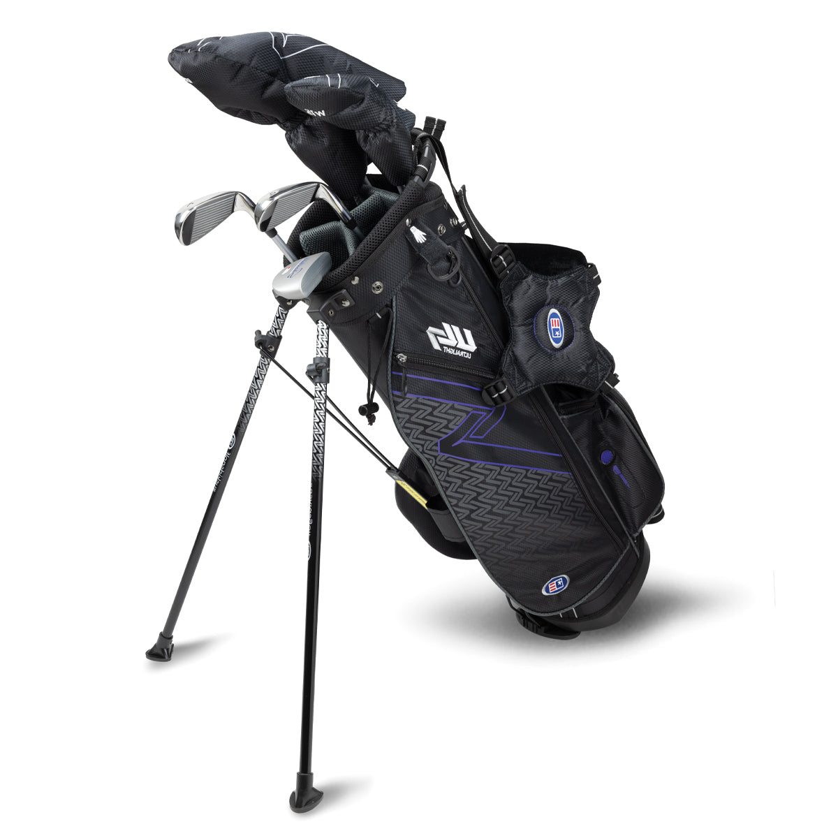 Set completo golf junior ULTRALIGHT7 54 (5 bastoni) per giocatori mancini 137-145cm