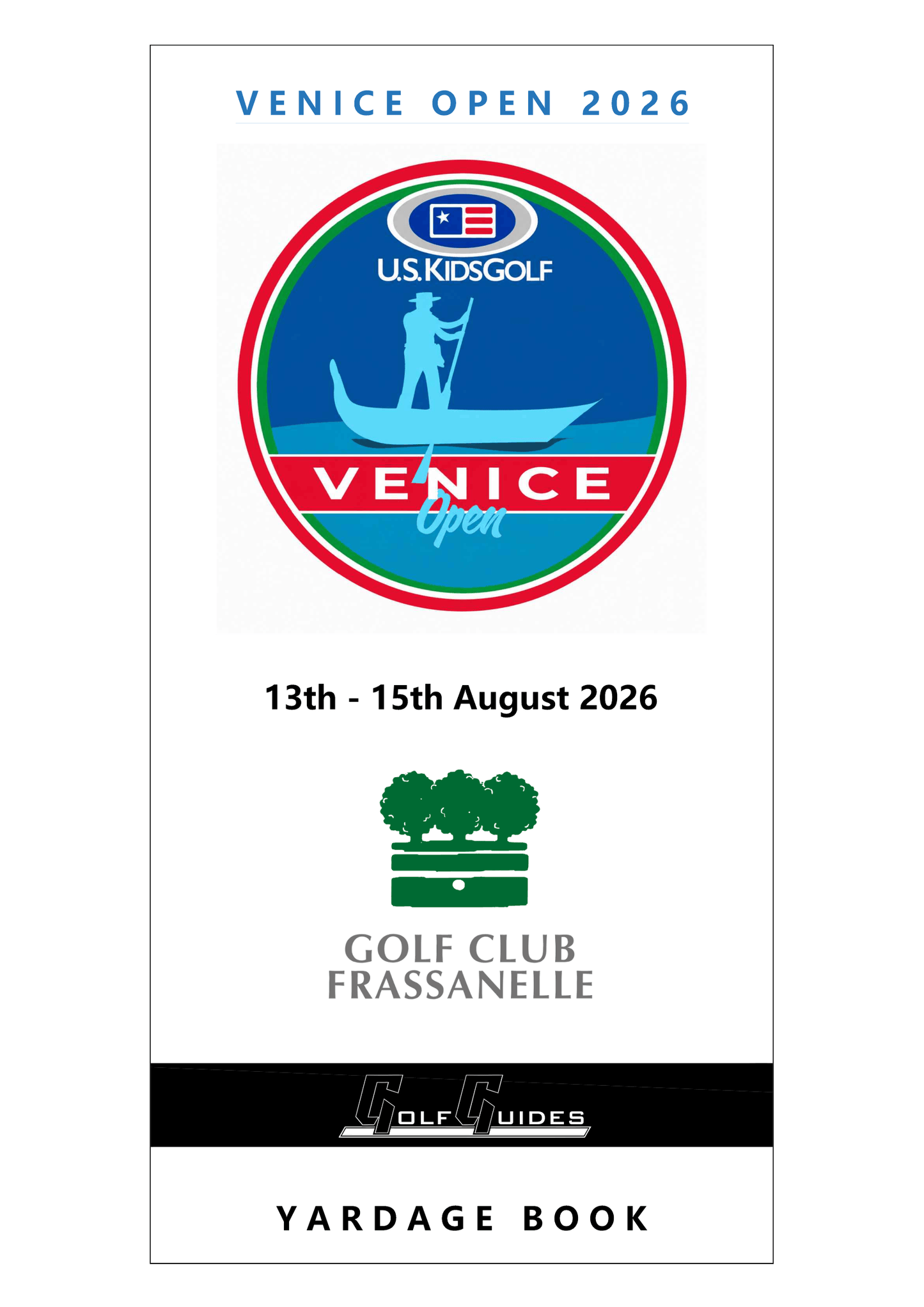 VENICE OPEN 2026 - YARDAGE BOOK FRASSANELLE