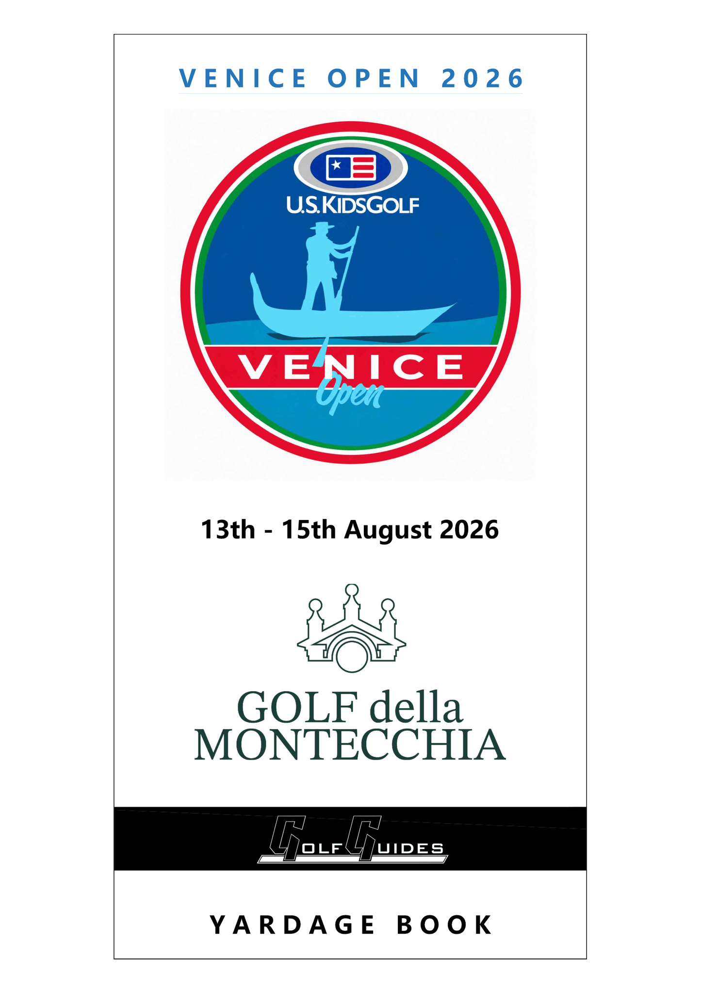 VENICE OPEN 2026 - YARDAGE BOOK MONTECCHIA
